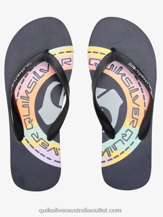 Quiksilver Men Molokai Art Flip-Flops H2N4B523 blue/orange