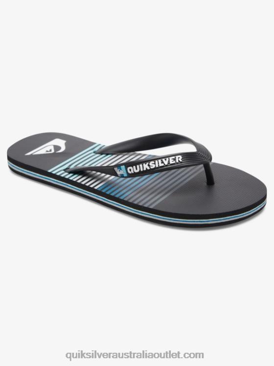 Quiksilver Men Molokai Art Flip-Flops H2N4B526 black