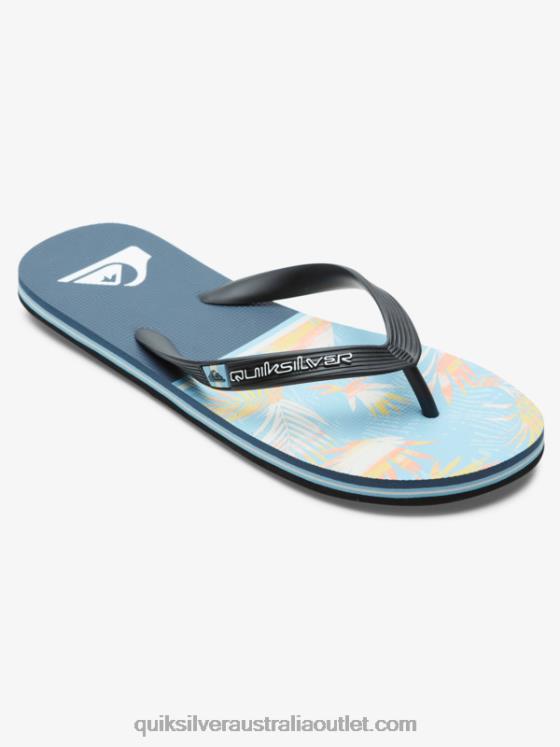 Quiksilver Men Molokai Division Flip Flops H2N4B1638 blue 1