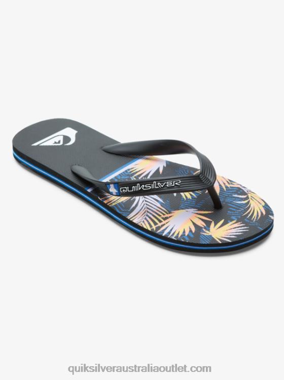 Quiksilver Men Molokai Division Flip Flops H2N4B1639 black