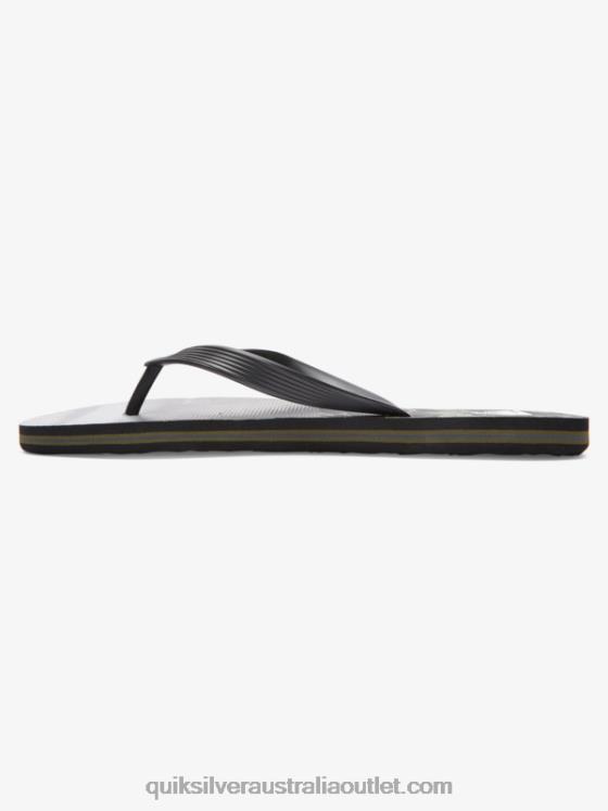 Quiksilver Men Molokai Five-O Flip-Flops H2N4B1858 black/green