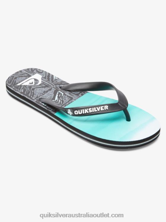 Quiksilver Men Molokai Five-O Flip-Flops H2N4B1859 black/blue