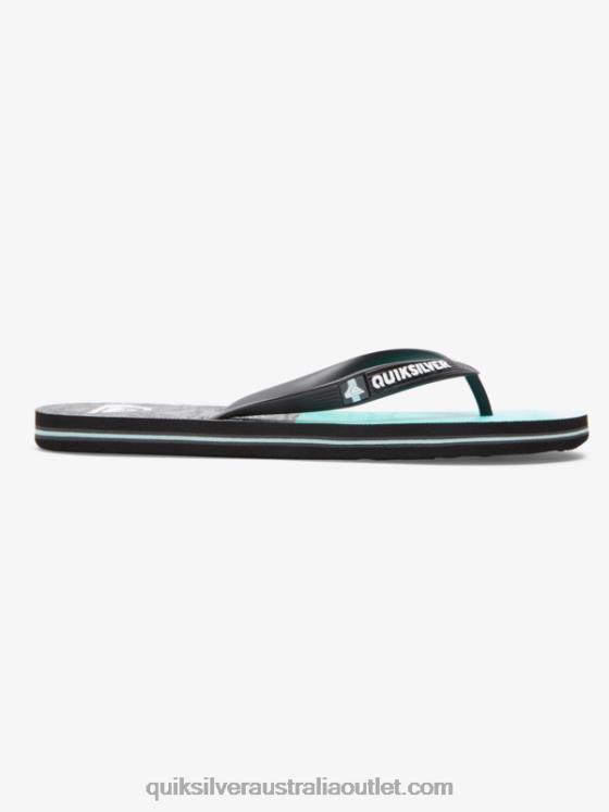 Quiksilver Men Molokai Five-O Flip-Flops H2N4B1859 black/blue