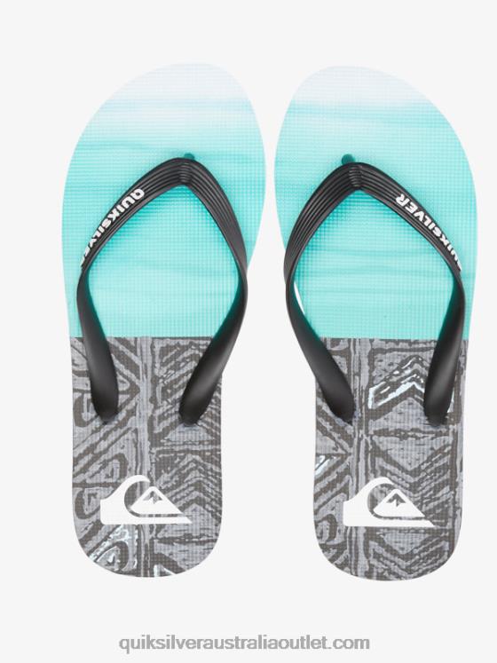 Quiksilver Men Molokai Five-O Flip-Flops H2N4B1859 black/blue