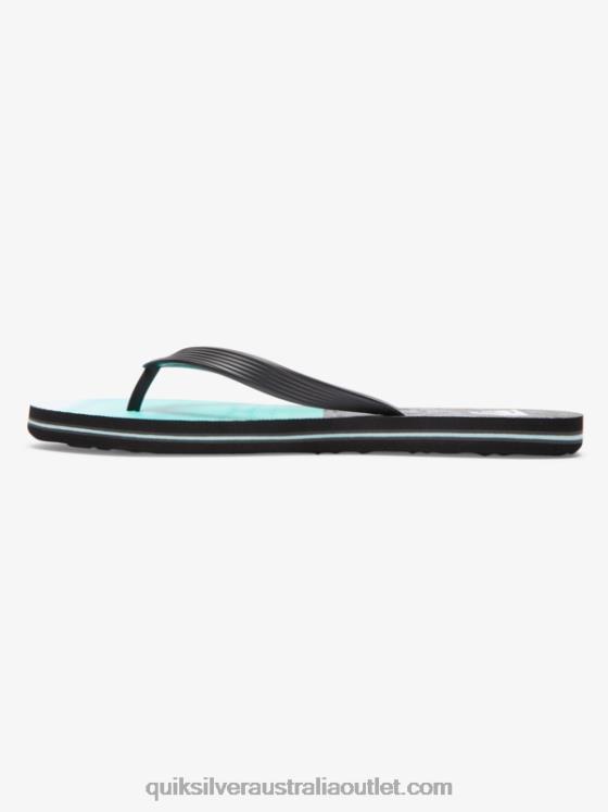 Quiksilver Men Molokai Five-O Flip-Flops H2N4B1859 black/blue