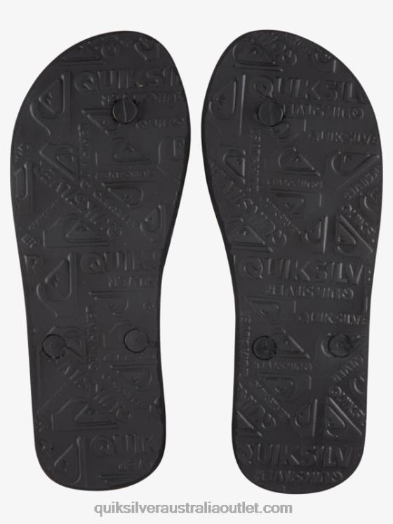 Quiksilver Men Molokai Five-O Flip-Flops H2N4B1859 black/blue