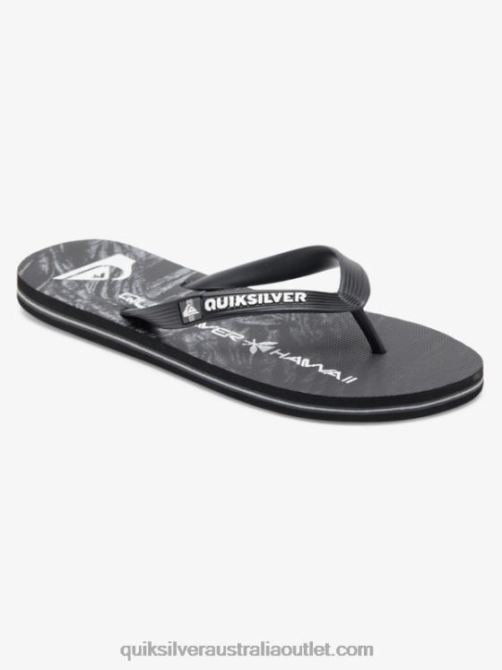 Quiksilver Men Molokai Homegrown Flip-Flops H2N4B1860 black