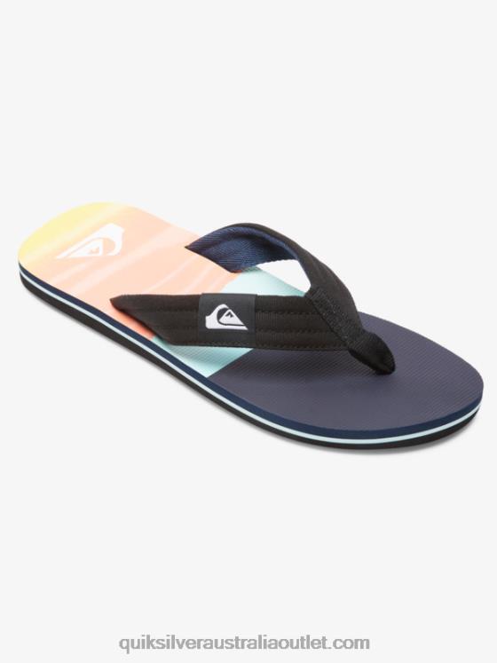 Quiksilver Men Molokai Layback Sandals H2N4B1832 black/blue