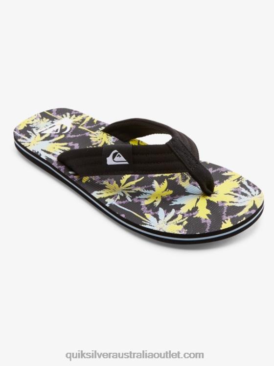 Quiksilver Men Molokai Layback Sandals H2N4B1833 black/yellow