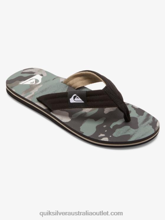 Quiksilver Men Molokai Layback Sandals H2N4B491 black/green