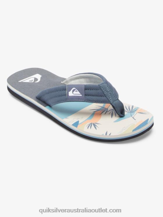 Quiksilver Men Molokai Layback Sandals H2N4B494 grey/white