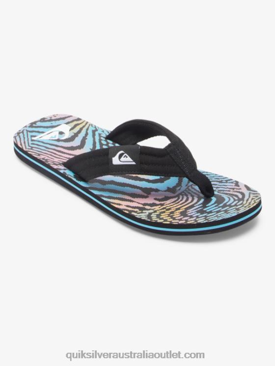Quiksilver Men Molokai Layback Sandals H2N4B495 black/pink/blue