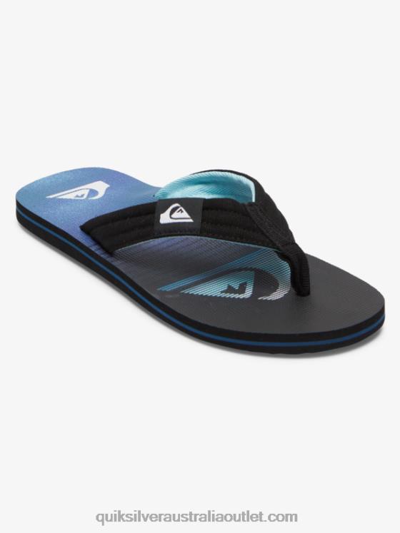 Quiksilver Men Molokai Layback Sandals H2N4B496 black/green/blue