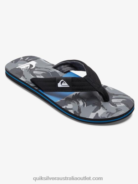Quiksilver Men Molokai Layback Sandals H2N4B500 black/grey