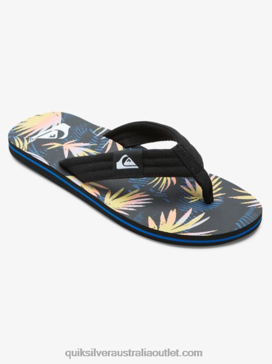Quiksilver Men Molokai Layback Sandals H2N4B501 black/blue/pink