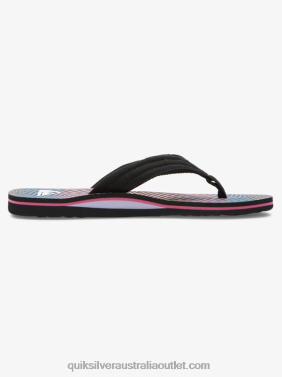 Quiksilver Men Molokai Layback Sandals H2N4B502 black/orange/grey