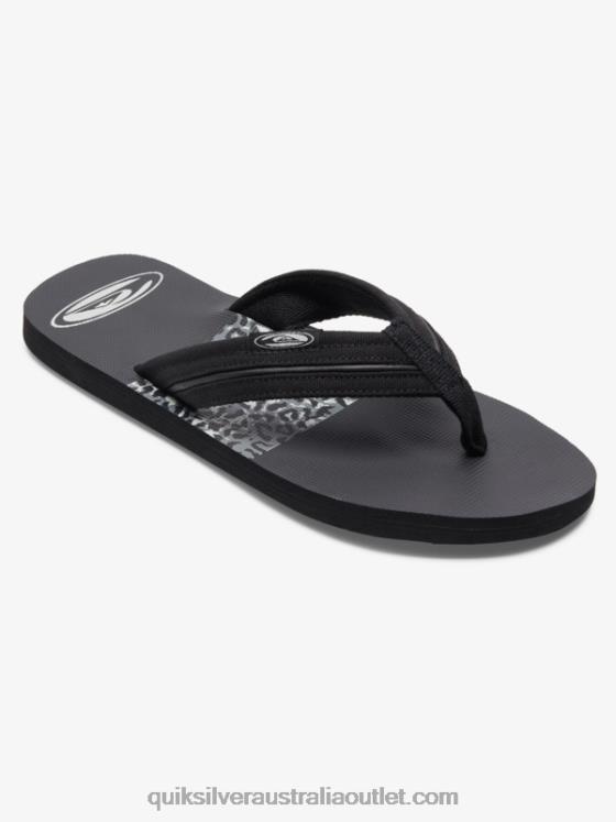 Quiksilver Men Molokai Layback Saturn Sandals H2N4B1295 black