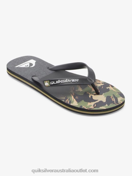 Quiksilver Men Molokai Panel Flip-Flops H2N4B570 green 1