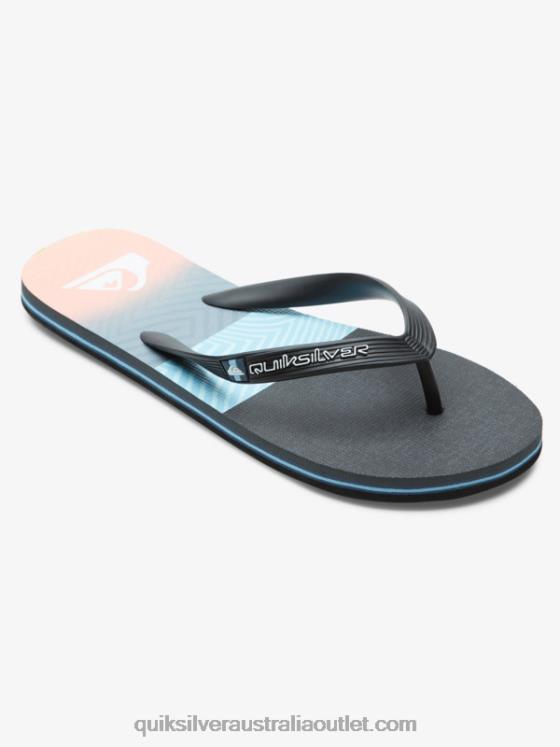 Quiksilver Men Molokai Panel Flip-Flops H2N4B571 blue/orange