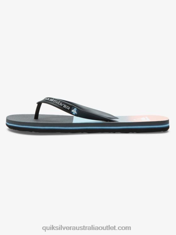 Quiksilver Men Molokai Panel Flip-Flops H2N4B571 blue/orange
