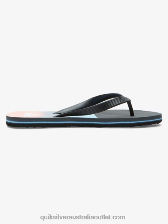 Quiksilver Men Molokai Panel Flip-Flops H2N4B571 blue/orange