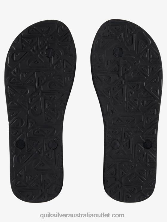 Quiksilver Men Molokai Panel Flip-Flops H2N4B572 grey/black/blue