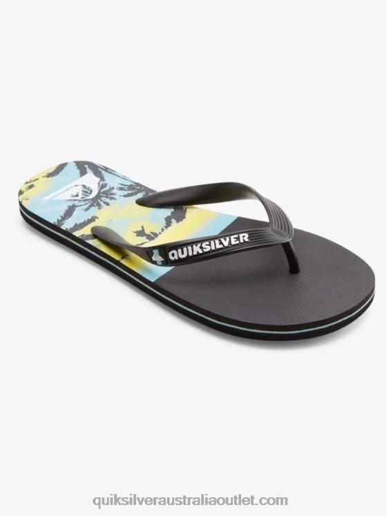 Quiksilver Men Molokai Panel Flip-Flops H2N4B574 black