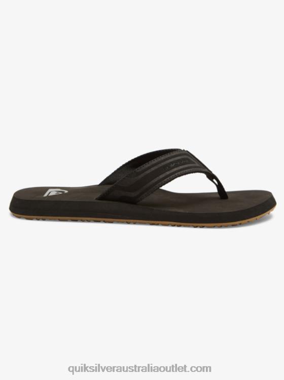 Quiksilver Men Monkey Wrench Core Slide Sandals H2N4B971 black