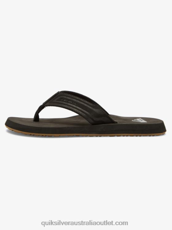 Quiksilver Men Monkey Wrench Core Slide Sandals H2N4B971 black