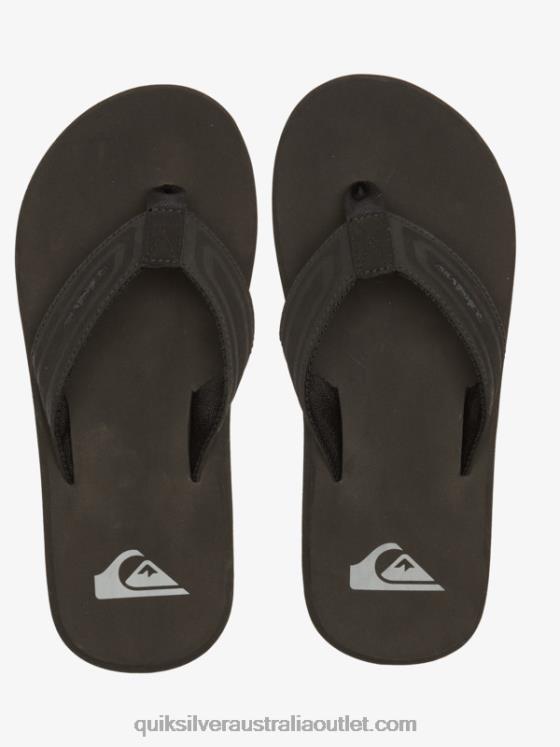 Quiksilver Men Monkey Wrench Core Slide Sandals H2N4B971 black