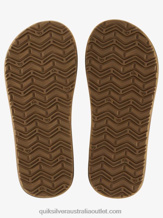 Quiksilver Men Monkey Wrench Core Slide Sandals H2N4B971 black