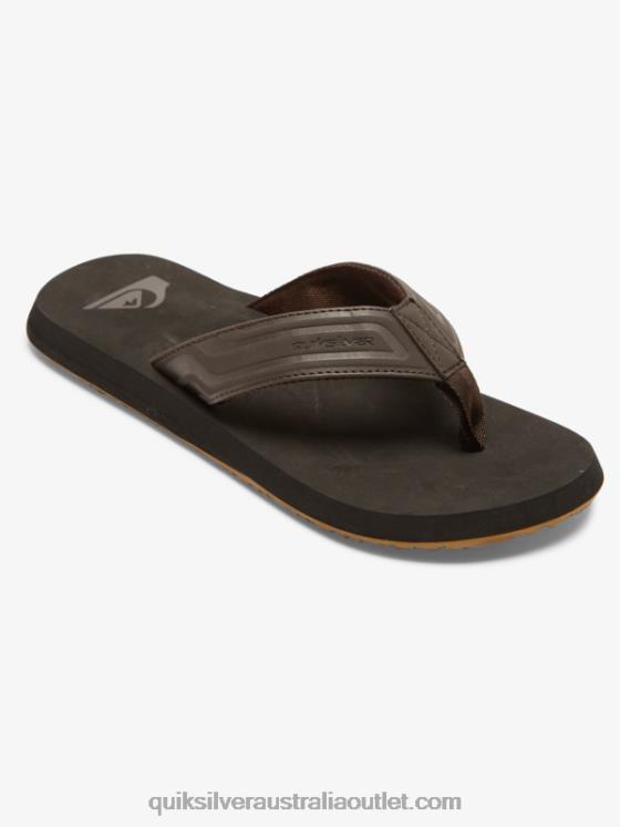 Quiksilver Men Monkey Wrench Core Slide Sandals H2N4B972 brown 1