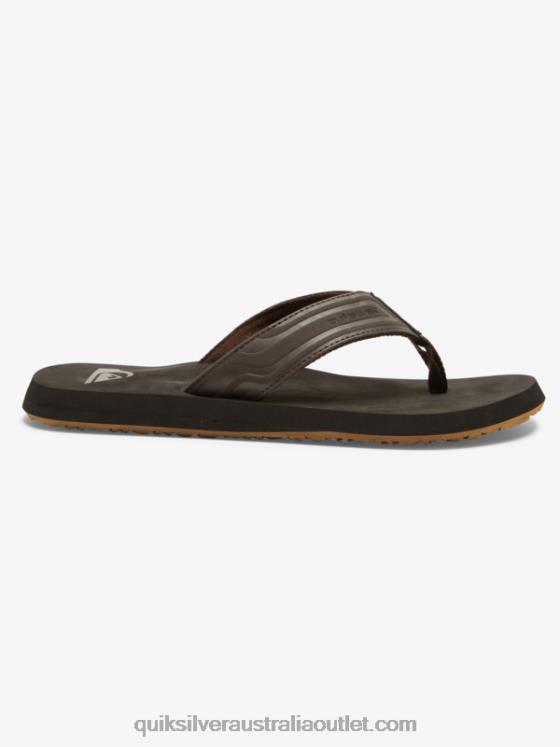 Quiksilver Men Monkey Wrench Core Slide Sandals H2N4B972 brown 1