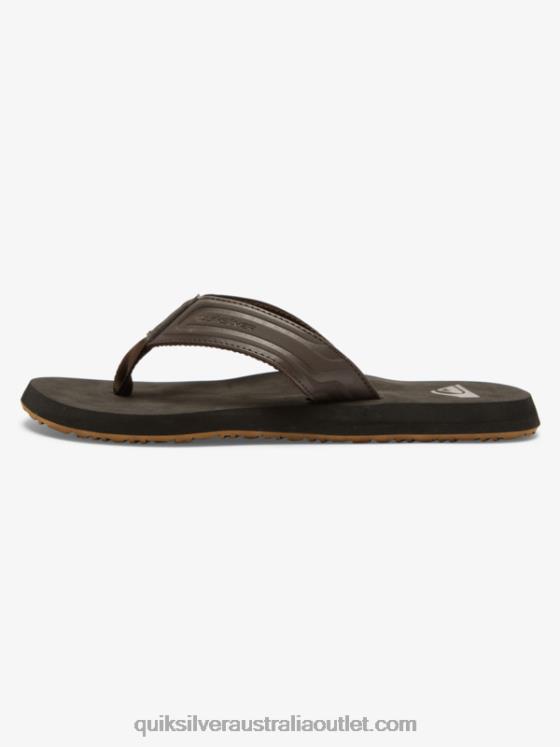 Quiksilver Men Monkey Wrench Core Slide Sandals H2N4B972 brown 1