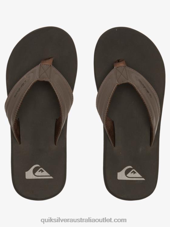 Quiksilver Men Monkey Wrench Core Slide Sandals H2N4B972 brown 1