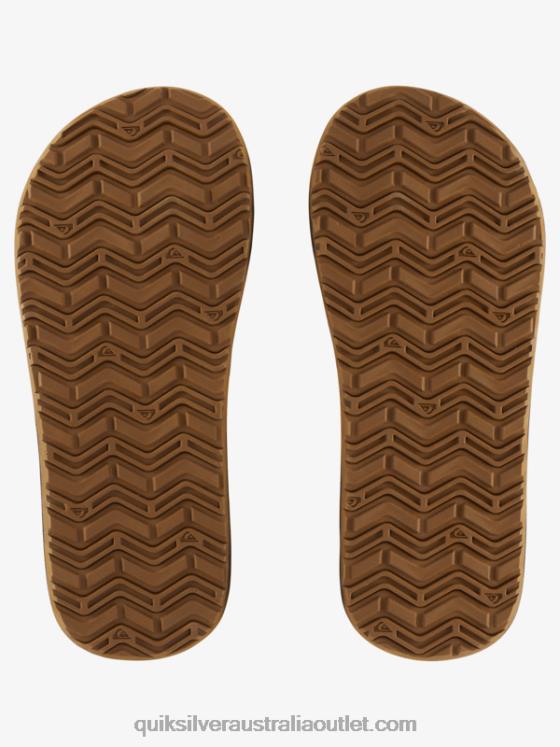 Quiksilver Men Monkey Wrench Core Slide Sandals H2N4B972 brown 1