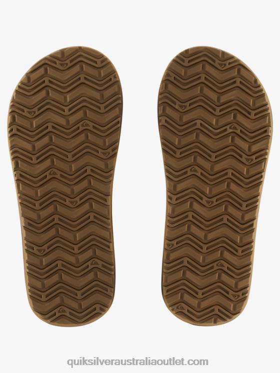 Quiksilver Men Monkey Wrench Core Slide Sandals H2N4B973 tan 1