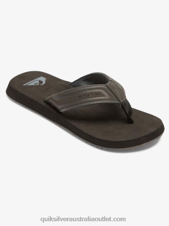 Quiksilver Men Monkey Wrench Core Slide Sandals H2N4B974 grey 1