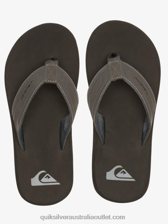 Quiksilver Men Monkey Wrench Core Slide Sandals H2N4B974 grey 1