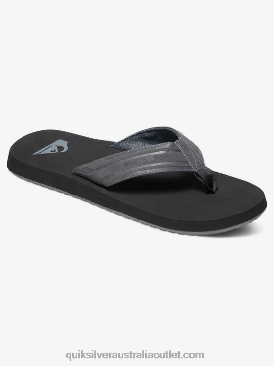 Quiksilver Men Monkey Wrench Sandals H2N4B1645 grey/black