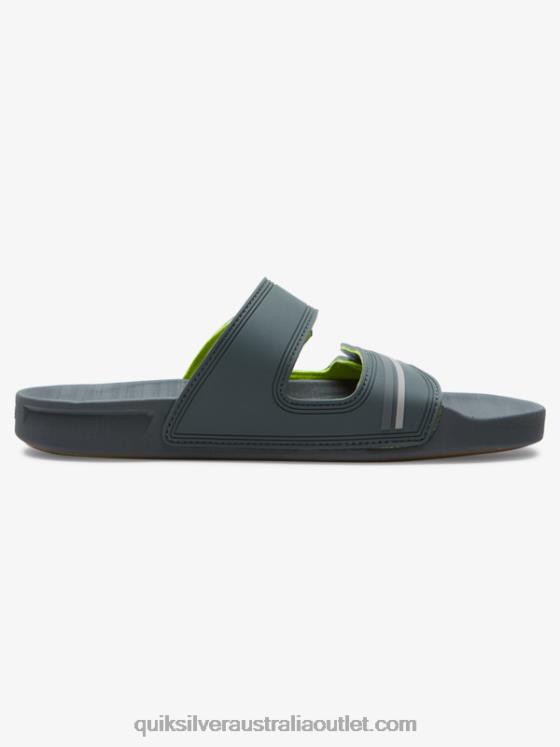 Quiksilver Men Rivi Double Adjust Sandals H2N4B1078 grey/black/green