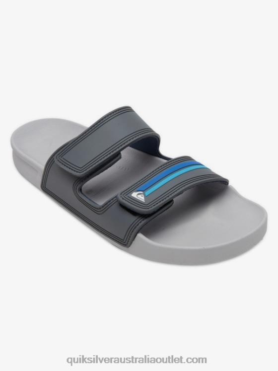 Quiksilver Men Rivi Double Adjust Sandals H2N4B1079 grey/blue