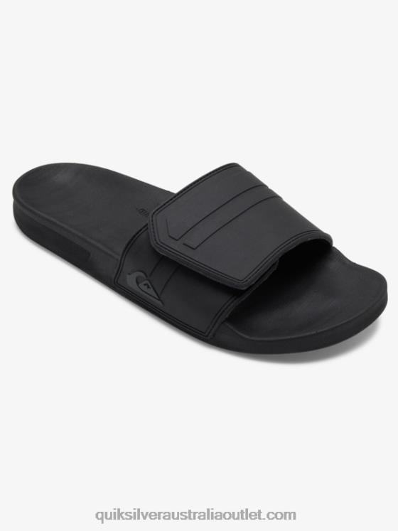 Quiksilver Men Rivi Slide Adjust Sliders H2N4B1016 black/grey