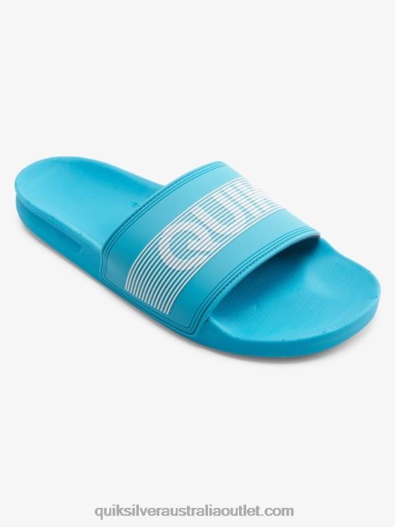 Quiksilver Men Rivi Wordmark Slide Slider Sandals H2N4B692 blue 1