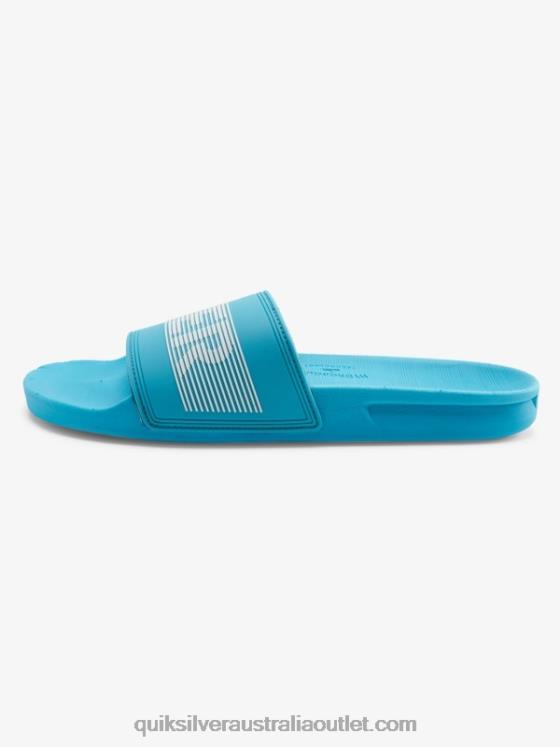Quiksilver Men Rivi Wordmark Slide Slider Sandals H2N4B692 blue 1
