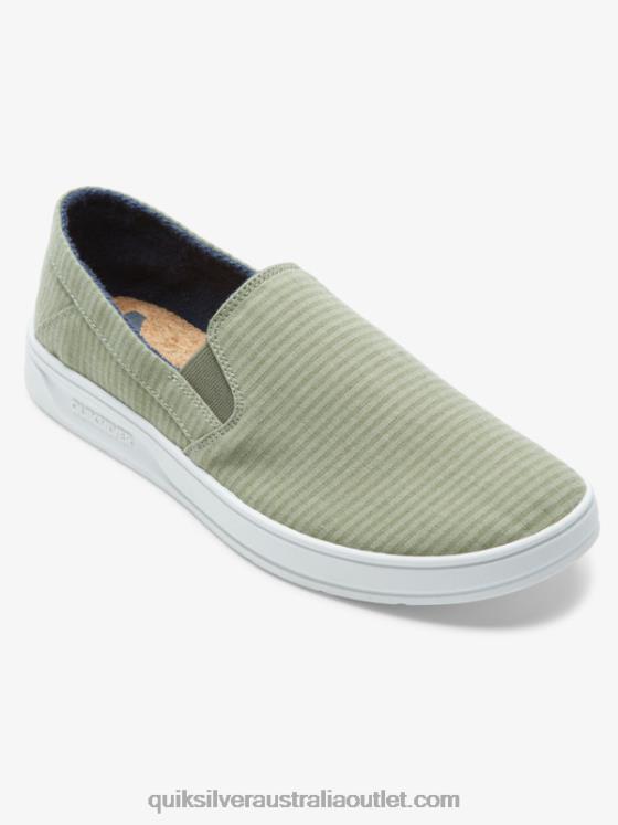 Quiksilver Men Harbor Wharf Slip-On Shoes H2N4B1289 green 1