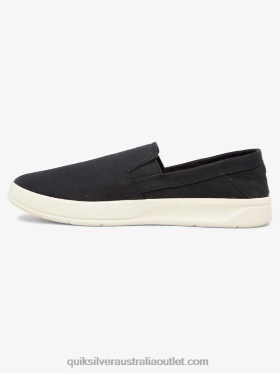 Quiksilver Men Harbor Wharf Slip-On Shoes H2N4B1290 black/white