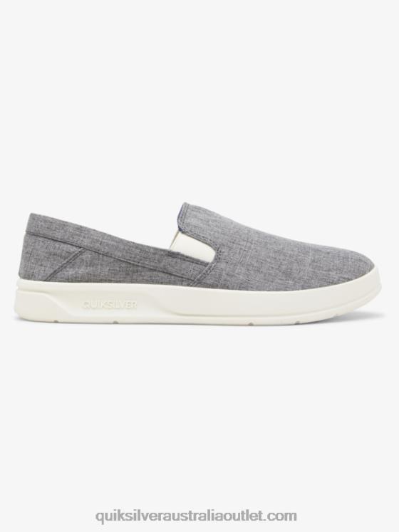 Quiksilver Men Harbor Wharf Slip-On Shoes H2N4B1291 grey/white