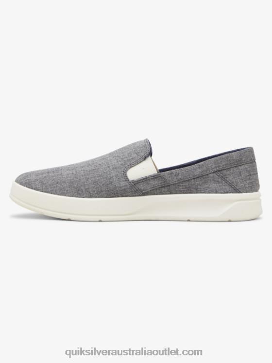 Quiksilver Men Harbor Wharf Slip-On Shoes H2N4B1291 grey/white